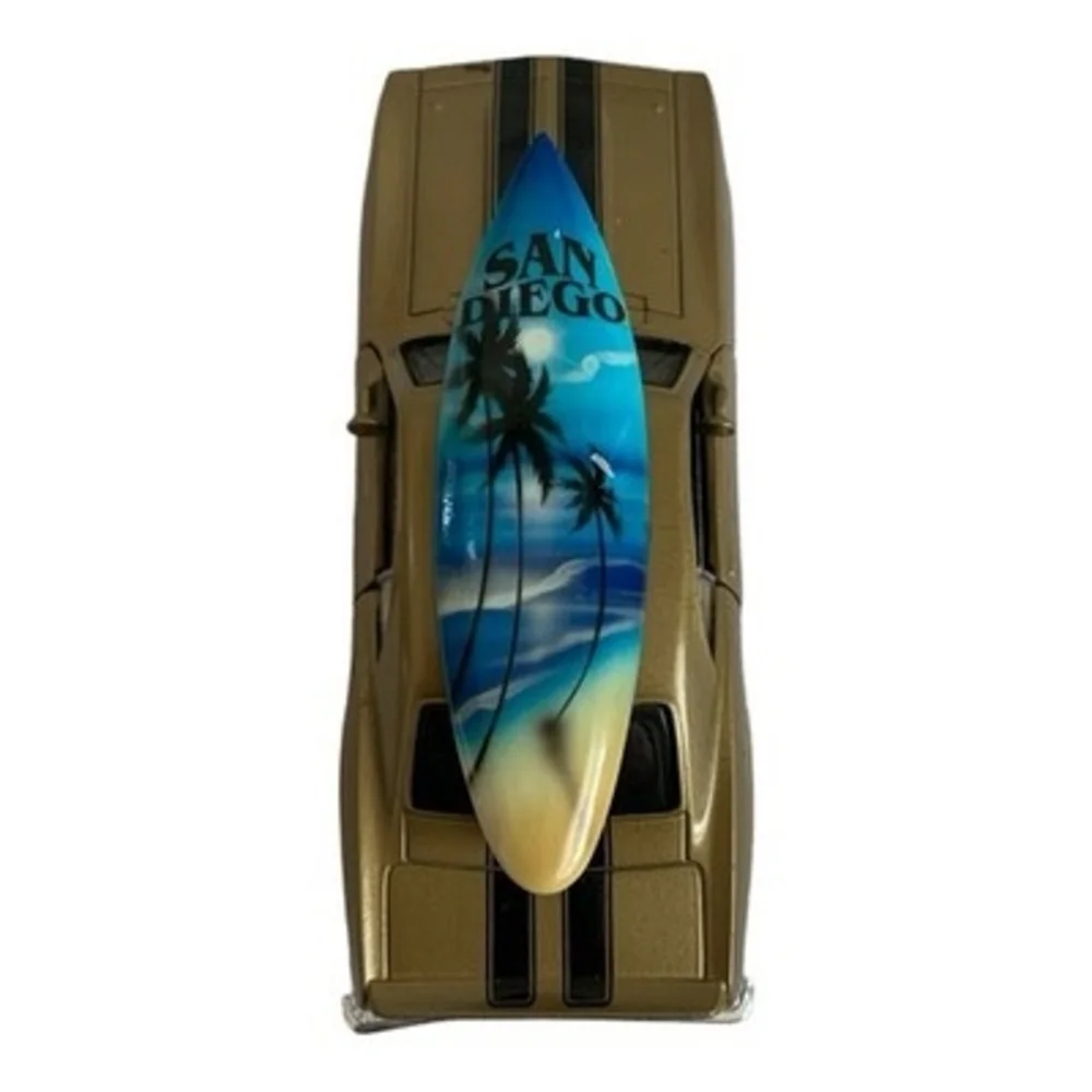 1969 Chevrolet Camaro Z28 Gold Die-Cast Model Car San Diego Surfboard Rare